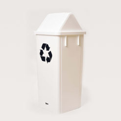 CESTO PUSH 100L. TAPA VAIVEN BLANCO ROYCO