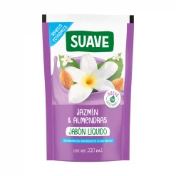 JABON LIQUIDO PARA MANOS SUAVE JAZMIN ALMENDRAS X220ML