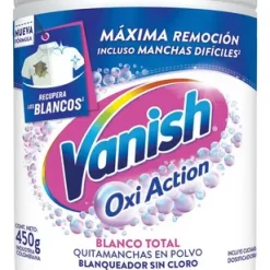 QUITA MANCHAS VANISH WHITE POTE POLVO X 450GRS