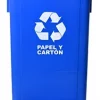 CESTO PUSH 100L. TAPA VAIVEN AZUL ROYCO
