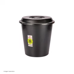 CESTO RESIDUO GEMPLAST C/TAPA 8 LTS.