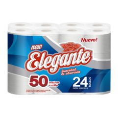 1010 - PAPEL HIGIENICO ELEGANTE 24UN X 50MTS