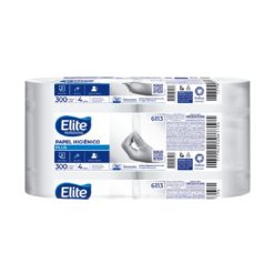 6113 - PAPEL HIGIENICO ELITE SIMPLE HOJA CONO CHICO 300