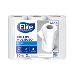 6648 - ROLLO COCINA ELITE DOBLE HOJA PLUS 50 PAÑOS X 3U