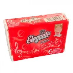 982 - PAÑUELOS DESCARTABLES ELEGANTE TRIPLE HOJA 6 PAQU