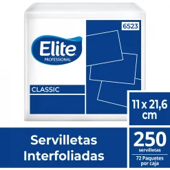 6523 - SERVILLETA ELITE INTERCALADA PLUS SH X 250UN