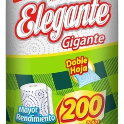 921- ROLLO COCINA ELEGANTE DOBLE HOJA PLUS 12 X 200 PAÑOS