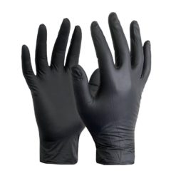 GUANTES DE NITRILO NEGRO X CAJA DE 100 - TALLE S