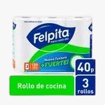 ROLLO DE COCINA FELPITA 3UN X 10 X 40 PAÑOS COD 1001