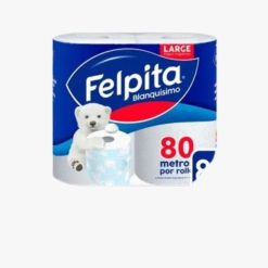 PAPEL HIG. FELPITA SIMPLE HOJA 80MTS X 4UN X 10 COD 1019