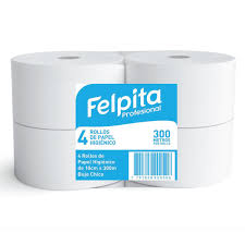 PAPEL HIG. FELPITA 4UN X300MTS SH CONO CHICO COD 00008