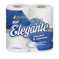 915- PAPEL HIGIENICO ELEGANTE DOBLE HOJA 4UN X 10 X 30MTRS